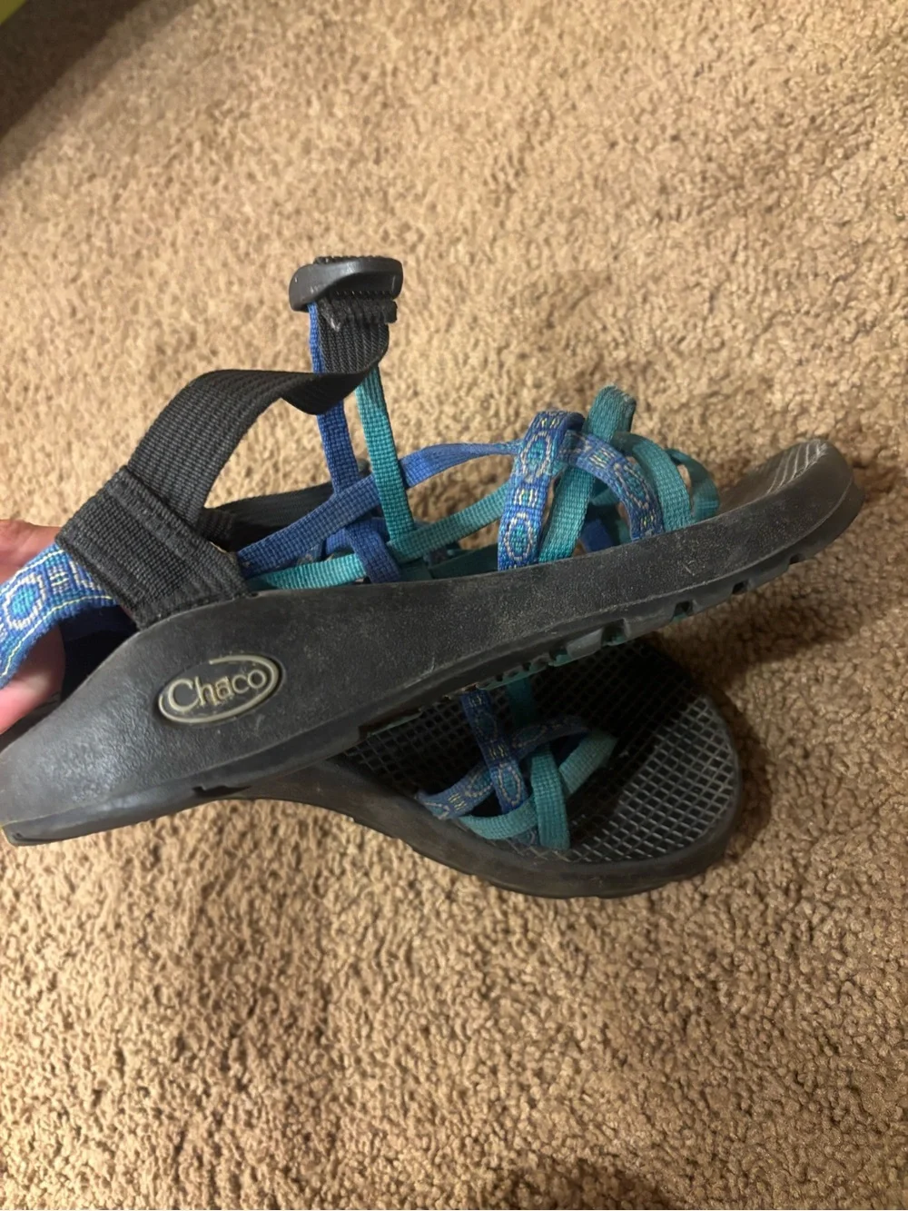 Women’s teal and Blue Strappy Outdoor Sandals Chacos